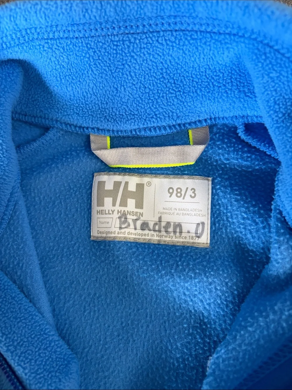 Helly Hansen Kids Blue Fleece Jacket 3t
